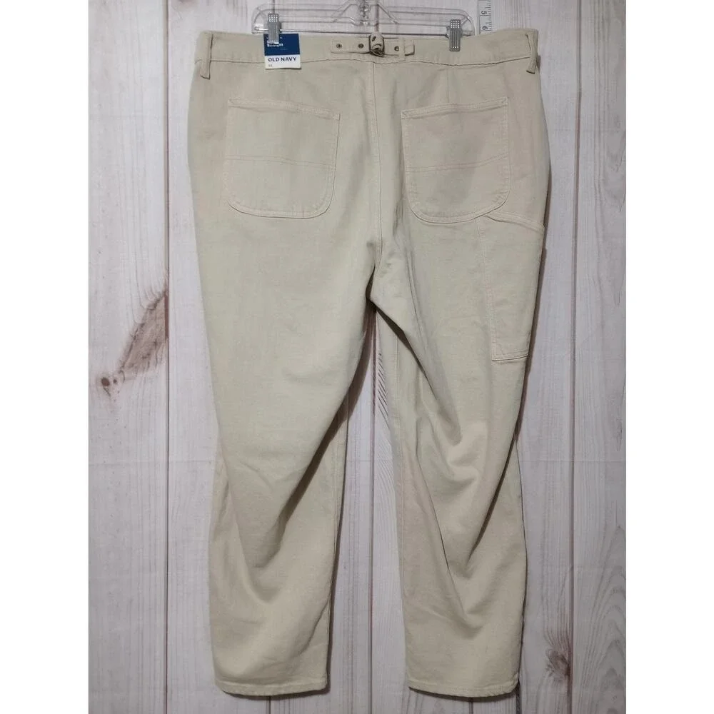 Old Navy Pants Womens 22 Beige‎ Extra High-Rise Sky-Hi Straight Stretch Casual